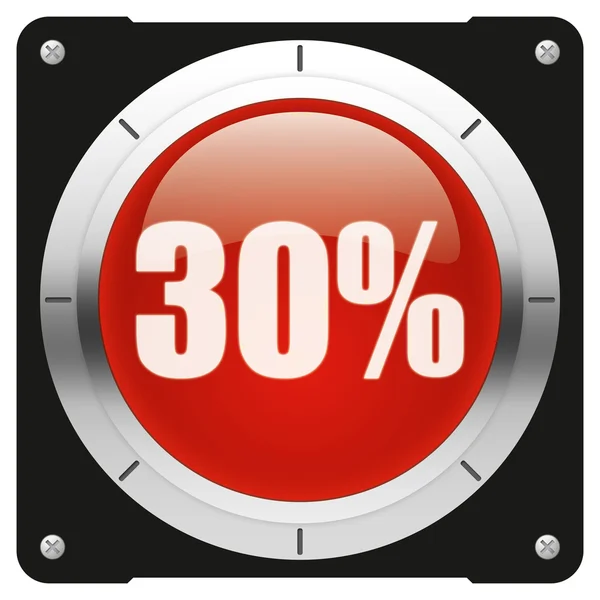 30% — Fotografia de Stock