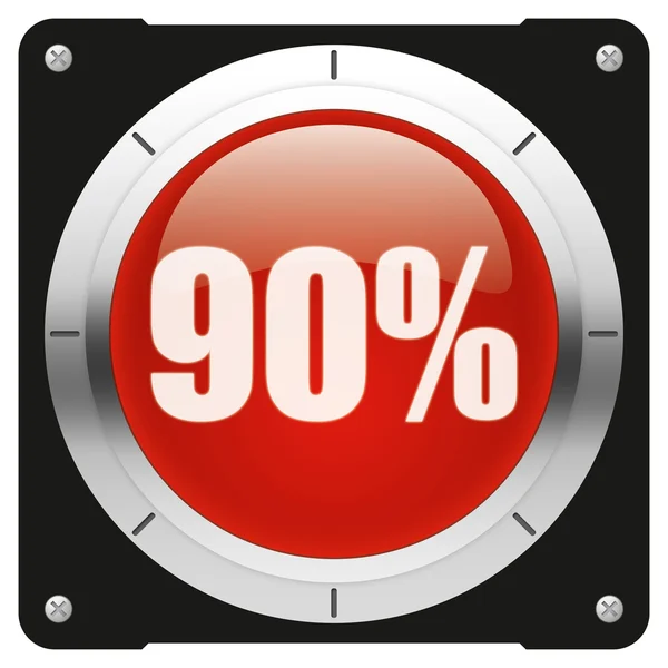 90% — Fotografia de Stock