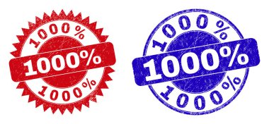 Yüzeyi aşınmış 1000 adet indirimli Round ve Rosette Damga Mührü