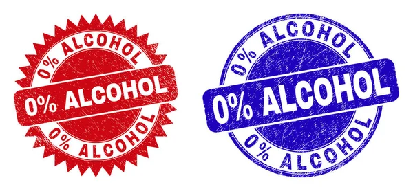 精雕细琢的ALCOHOL Round和Rosette邮票 — 图库矢量图片