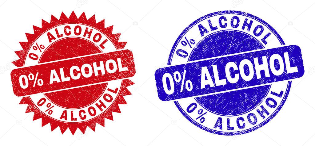 0 discount ALCOHOL Round and Rosette Stamps with Scratched Style