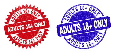 ADULTS 18 + Sadece Yuvarlak ve Rosette Damgaları Çizik Biçimli