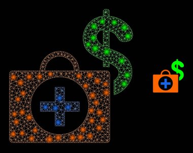 Majestic Wire Frame Stars 'la Vektör Ağ Finansal Sağlık Vakası