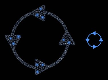 Işık Ağı Noktalarıyla Vektör Ağı CCW Dolaşım Okları