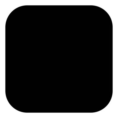 Raster Yuvarlak Meydan Simgesi İllüstrasyonu