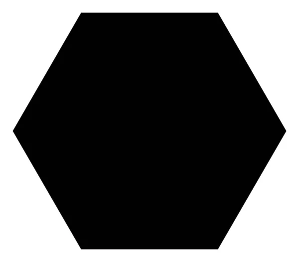 Raster Hexagon Icon Illustration — стокове фото