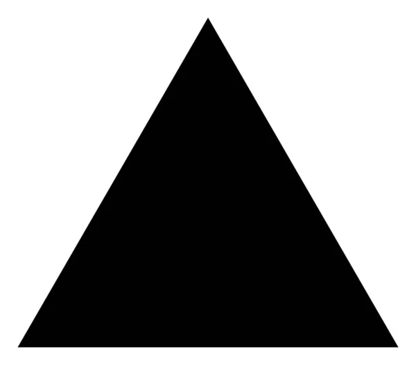 Ilustração de ícone de triângulo preenchido Raster — Fotografia de Stock
