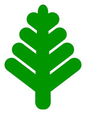 Raster Orman Ağacı Simgesi Çizimi