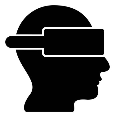 Raster Sanal Gerçeklik V2 Simge İllüstrasyonu