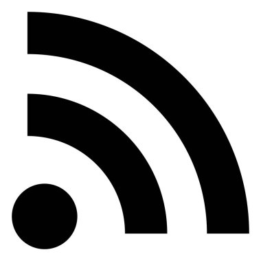 Raster Wifi Leke Simgesi İllüstrasyonu