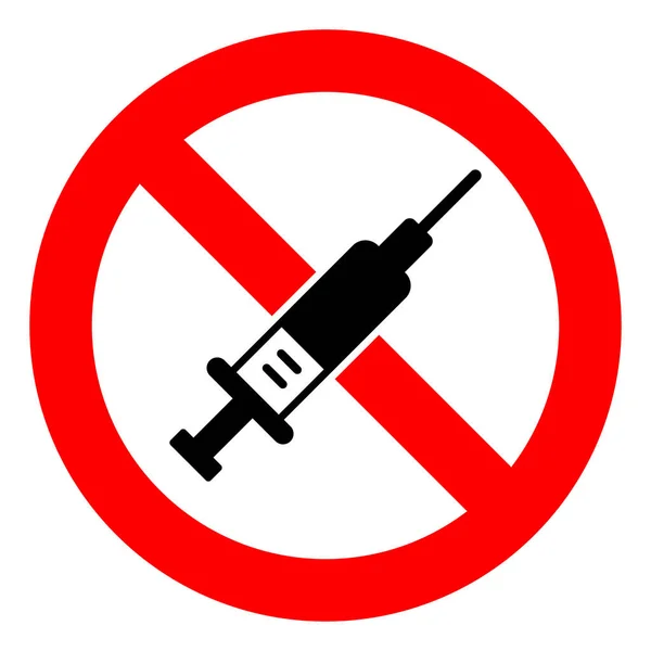 Raster Stop Vaccine Icon Illustration — Stock Photo, Image