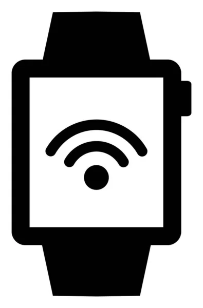 Raster Wifi Relógios Icon Ilustração — Fotografia de Stock