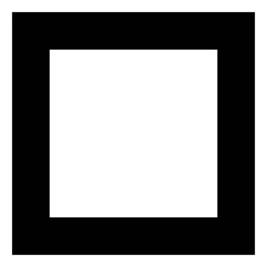 Raster Boş Meydan Simgesi İllüstrasyonu