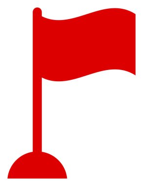 Raster Bayrak İşaretleyici Simgesi İllüstrasyonu