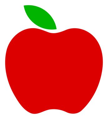 Raster Elma Simgesi İllüstrasyonu