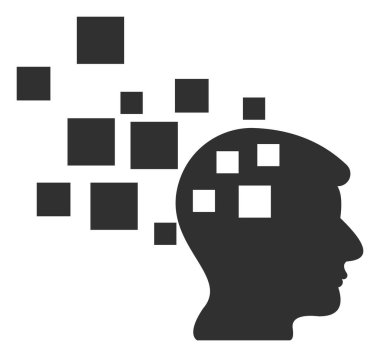 Raster Fikir Oluşturma Simgesi İllüstrasyonu