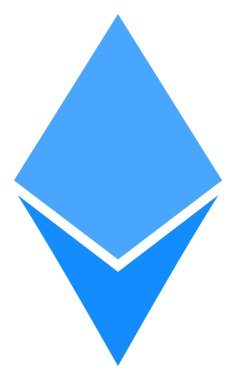 Raster Ethereum Kristal Simgesi Çizimi