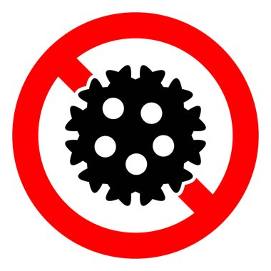 Raster Coronavirus Simgesi Resimlerini Durdur