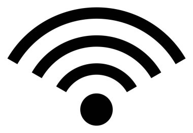 Raster Wi-Fi Erişim Simgesi İllüstrasyonu