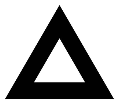 Raster Boş Üçgen Simgesi ResmiComment