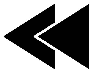 Raster Hızlı Geri Sar Simge İllüstrasyonu