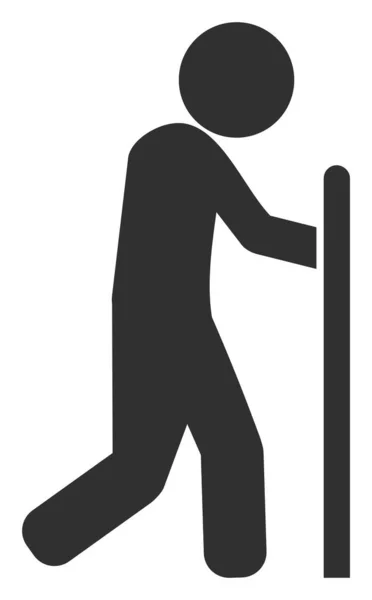 Raster Walking Guy Icon Ilustração — Fotografia de Stock