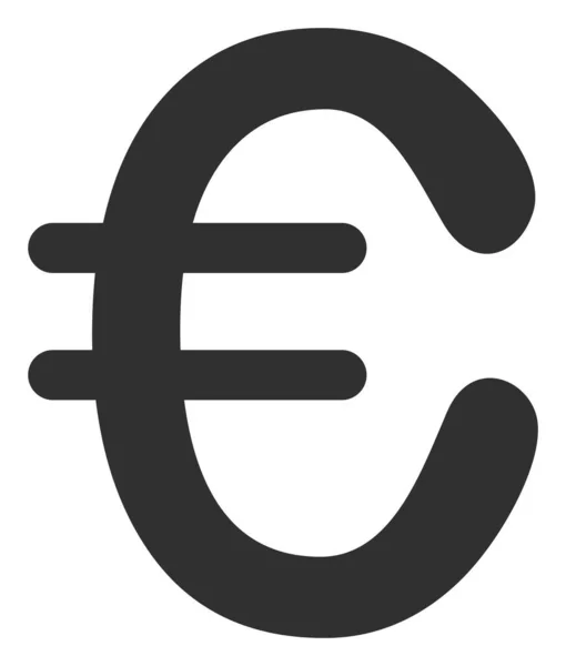 Raster Euro Valuta Ikonillustration — Stockfoto