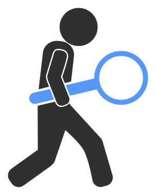 Raster Zoom Cam Müfettişi Simge İllüstrasyonu