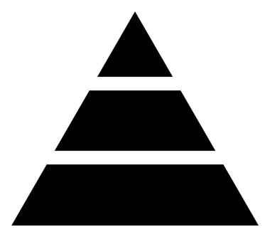 Raster Piramit Simgesi İllüstrasyonu