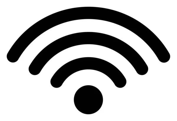 Raster Wi-Fi Dot Icon Ilustração — Fotografia de Stock