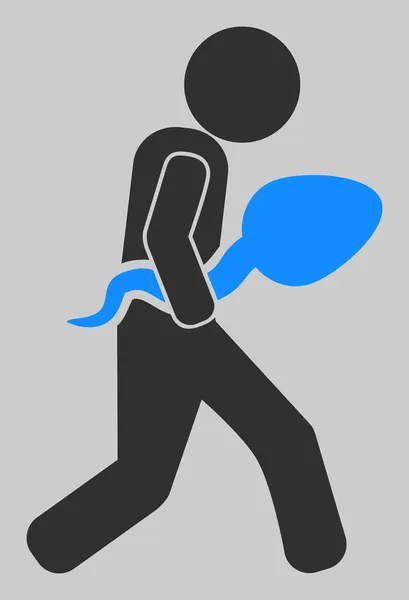 Illustration vectorielle d'icône de messager de sperme — Image vectorielle