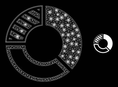 Işık Ağı Yıldızları ile Vektör Ağ Pastası Çizelgesi