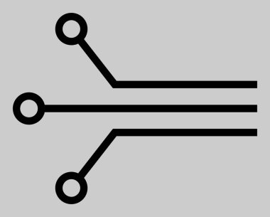 Vektör Devresi Simge Resimlerini Bağlıyor
