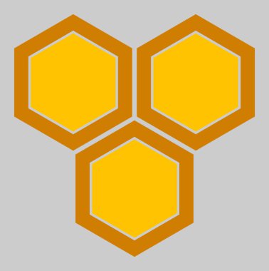 Vektör Bal Tarağı Simgesi İllüstrasyonu