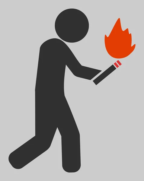 Illustration d'icône d'incendiaire vectoriel — Image vectorielle