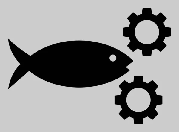 Ilustracja ikony narzędzi do przetwarzania ryb wektorowych — Wektor stockowy