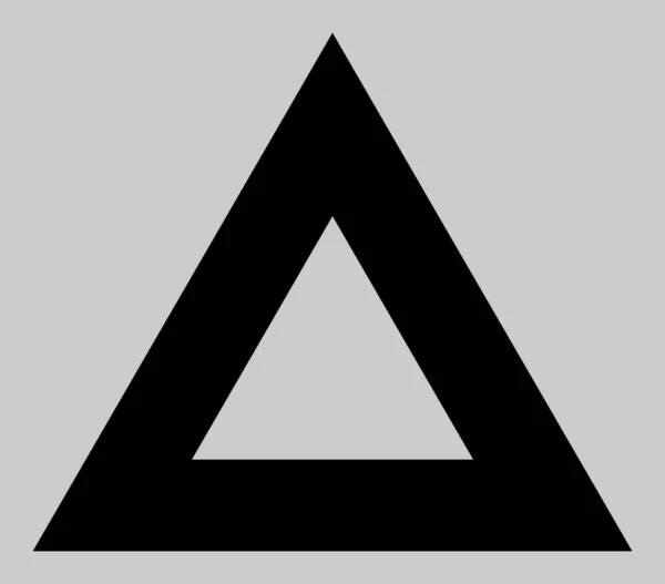 Vektor üres háromszög ikon illusztráció — Stock Vector