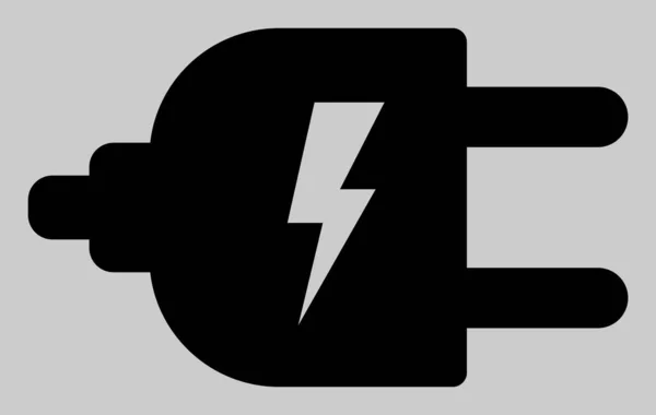 Ikona zdroje vektorové elektrické energie — Stockový vektor