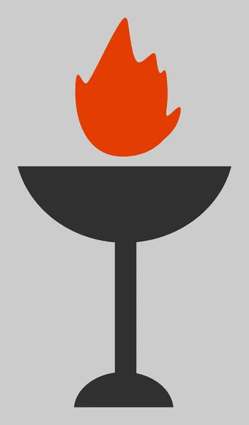 Illustration d'icône de bol de feu vectoriel — Image vectorielle