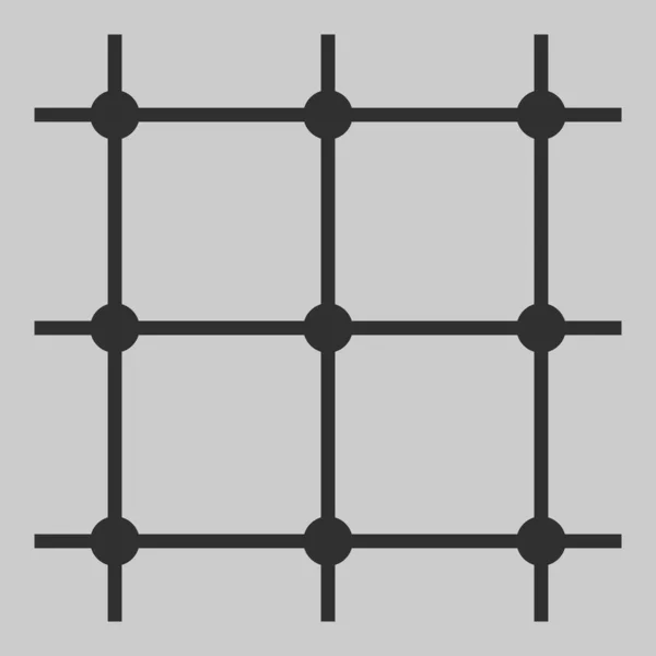 Vector Grid Icon Illustration — Stock Vector