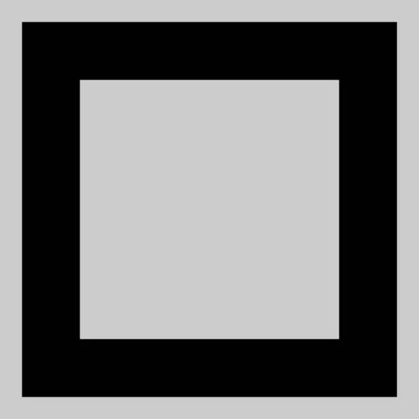 Illustration d'icône carrée vide vectorielle — Image vectorielle