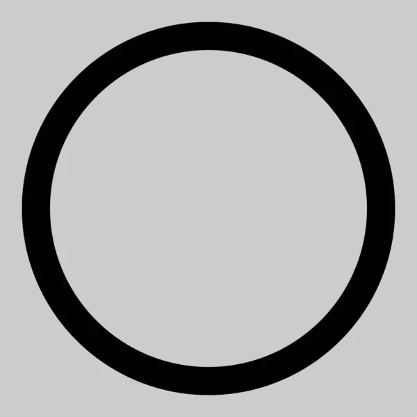 Illustration d'icône de cercle de contour vectoriel — Image vectorielle