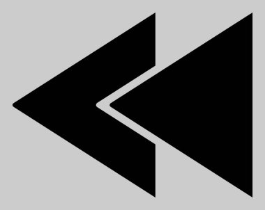 Vektör Hızla Geri Al Simge İllüstrasyonu