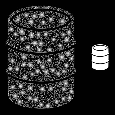 Görkemli Ağ Işıklarıyla Vektör Ağ Varili