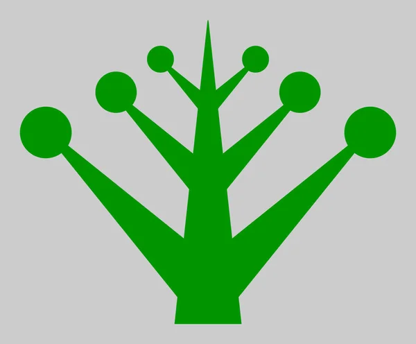 Illustrazione dell'icona dell'albero da giardino vettoriale — Vettoriale Stock