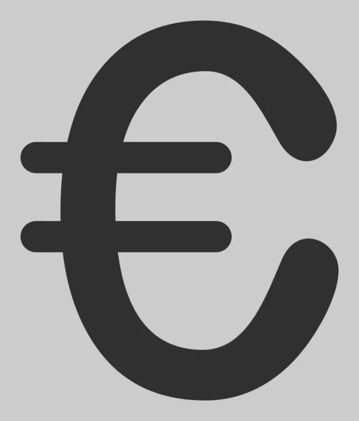 Векторная иллюстрация иконки евро — стоковый вектор