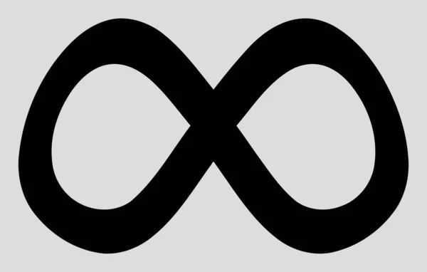 Vector Curve Infinity Icon Illustratie — Stockvector