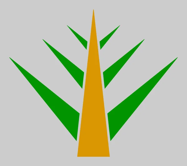 Illustrazione dell'icona della pianta floreale vettoriale — Vettoriale Stock
