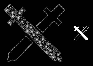 Işık Takımyıldızlı Vektör Ağlı Kılıçlar