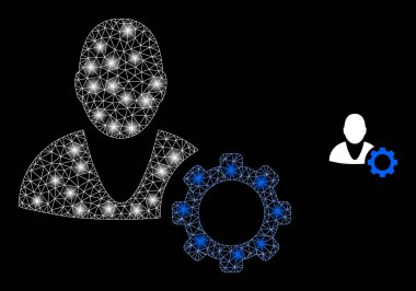 Parıltılı Kablo Çerçeveli Vektör Ağı Seçenekleri Çarkı